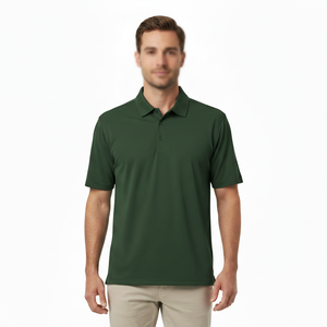 100% Cotton Mens <b>Plain</b> Polo Shirt Top With Double Pen Pockets Button Down Sunglasses <b>Ring</b> T Shirt Casual Wear Polo Top - Product Image 2