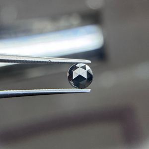 TIARAS JEWELS 4mm Natural <b>Black</b> Round <b>Rose</b> Cut VVS Loose Diamond Excellent Cut Custom Sample Making Service Jewelry Making - Product Image 3