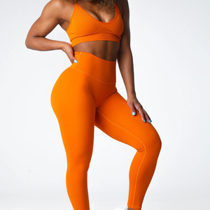 Solid Colors Breathable Moisture Wicking <b>Butt</b> <b>Lift</b> Women Yoga Pants <b>Leggings</b> - Product Image 3