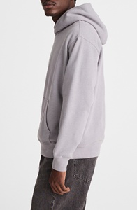 เสื้อฮู้ดผ้าฝ้ายสีพื้นสำหรับผู้ชาย แบบหนา สไตล์สตรีทแวร์ ขายส่ง - Product Image 2