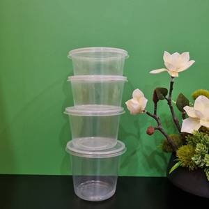 Cajas de Almacenamiento Ecológicas Personalizadas con Logotipo, 16oz/24oz, Redondas, de Plástico Transparente con Tapa, para Alimentos/Fruta/Ensaladas - Product Image 4