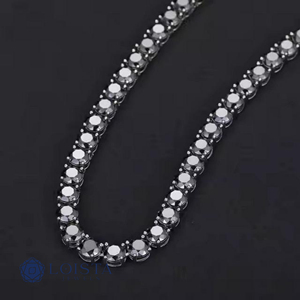 IGI Certified Lab Grown Diamond Hip Hop Cuban Link <b>Chain</b> Necklace In Gold <b>Iced</b> <b>Out</b> <b>Chain</b> for Men - Product Image 2