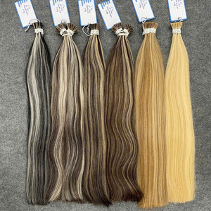 Extensions de cheveux professionnelles couleur piano, mèches I-Tip, 100% cheveux humains vietnamiens, diverses couleurs - Product Image 4