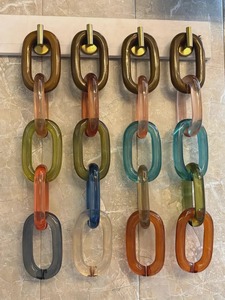 Cadena Decorativa de Resina Moderna y Colorida, Adorno de Pared, Pieza de Arte de Diseño para Decoración del Hogar, Hotel, Villa y Oficina - Product Image 5