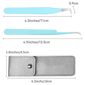 Eyelash Extension Tweezer Set, 2-Piece Professional Lash Tools Custom Logo Use For Extension Eyelash Tweezers - Product Image 5