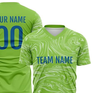 Último Diseño Personalizado de Camisetas de Fútbol Sublimadas y Transpirables, Nueva Llegada, Servicio OEM, Camisetas de Fútbol de Corte Regular - Product Image 3