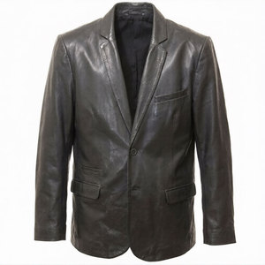 เสื้อแจ็คเก็ตหนังผู้ชาย เสื้อโค้ทดีไซน์ทันสมัย สตรีทแวร์หนา อุ่น แฟชั่นอินเทรนด์ ทนทาน - Product Image 1