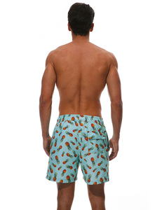 Men's Pineapple Print Beach Shorts - Tropical Fruit Pattern Quick Dry <b>Swim</b> Trunks <b>Board</b> Shorts Men's Pineapple Print <b>Swim</b> Trunk - Product Image 3