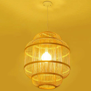 Handwoven Rattan Pendant Light for Home <b>Decoration</b> Hotels Cafes and Modern Interior <b>Lighting</b> - Product Image 2