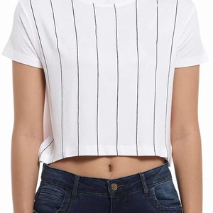 Último Diseño al por Mayor, Top Corto de Verano para Mujer, 100% Algodón, Transpirable y de Secado Rápido, Estilo Casual, Alta Calidad - Product Image 5