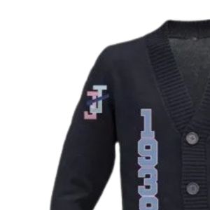 Cardigan en tricot style universitaire Jack and Jill Founding Philadelphia Chapter, style Letterman, boutonné, chaud, décontracté, vêtement haut de gamme - Product Image 4