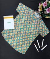 Chemise Dhoti Traditionnelle en Coton pour Homme avec Bordure Dorée Coupe Classique Infroissable Respirante Tenue Décontractée pour Fêtes Style Inde Pakistan