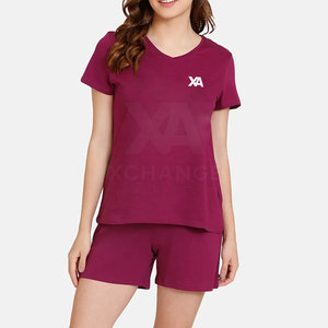 Ensemble T-shirt et short tendance pour femme, coupe décontractée, deux pièces, pour un style estival et un confort quotidien - Product Image 4