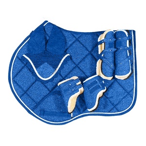 Juego Completo de Accesorios para Montar a Caballo con Almohadilla de Silla Brillante, Botas y Protector de Orejas - Product Image 5
