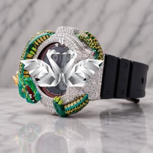 Reloj Digital de Alta Gama con Escultura de Dragón, Correa de Silicona Negra, Reloj Premium - Product Image 2