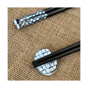 Juego de reposapalillos de nácar personalizados con forma de almohada, estilo japonés para sushi, con múltiples formas, elegante juego de vajilla. - Product Image 4