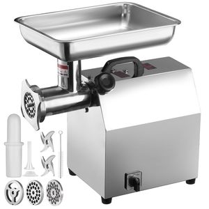 Tritacarne Elettrico Industriale 1100W (4600W MAX) Capacità 794 Lb/H 2 Lame 3 Dischi Tritanti Vasca per Salsicce - Product Image 1