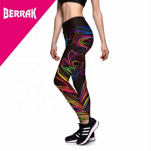 New Hot Women's Wonderful Colorful Painting 3D Print PANTS Women High Waist Pants - Product Image 2