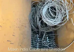 เครื่องย่อยสายเคเบิลทองแดงแบบสองเพลา กำลังการย่อย 1000 กก./ชม. เครื่องย่อยขยะอิเล็กทรอนิกส์ - Product Image 3