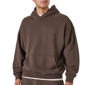 Wholesale Custom <b>Blank</b> Drop Shoulder Men's Heavy <b>Weight</b> Oversize Hoodie Pullover Puff Hooded Sweatshirts Fleece Embossed Best - Product Image 4
