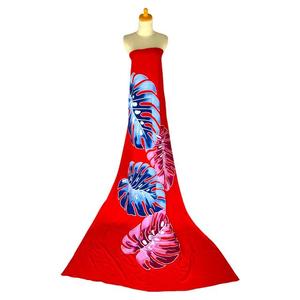 100% Rayon Bali Pareo Beach Sarong con adornos pintados a mano Selecciones de colores amplios Ropa deportiva para Bikini Traje de baño Motivos de hojas - Product Image 5