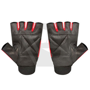 High Men's Lightweight Breathable Half-<b>Finger</b> Fitness Gloves Non-Slip Custom Logo Available Leather Workout Racing Bicycle - Product Image 2