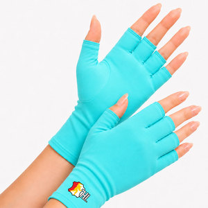 Gants anti-UV à demi-doigts les plus vendus, respirants et réutilisables pour lampe à ongles, séchage rapide, gants de manucure - Product Image 1
