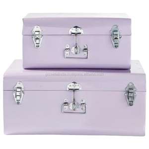 ชุดกล่องเก็บของโลหะสีดำและสีทอง 2 ชิ้น สำหรับใส่เสื้อผ้าและเครื่องประดับ กล่องเก็บของน้ำหนักเบา แข็งแรง สำหรับใช้ในบ้าน พร้อมกุญแจล็อค - Product Image 3