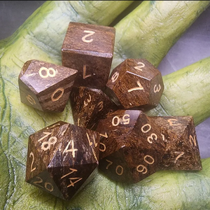 Dés en pierre de haute qualité, bronzite, cristal naturel, pierres de guérison Reiki, pierres gravées, ensemble de dés personnalisés, cristal Viking. - Product Image 4