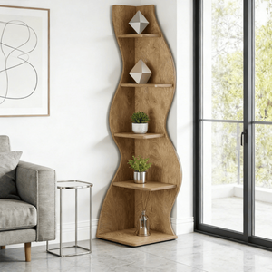 <b>Tall</b> Bookshelf Stylish Bookcase for Home or Office Versatile <b>Storage</b> Solution - Product Image 5