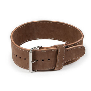Ceinture de musculation professionnelle en cuir suédé de 4 pouces avec boucle à ardillon unique, durable, confortable et réglable pour le soutien quotidien de la taille en salle de sport - Product Image 2