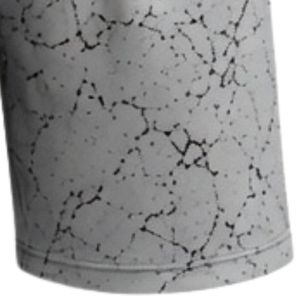 Light Grey Black Speckled Print Athletic Sports <b>Shorts</b> with <b>Elastic</b> <b>Waistband</b> Lightweight Breathable Gym Workout Performance - Product Image 5