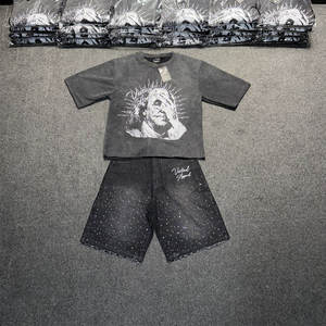 Conjuntos de Camiseta y Pantalones Cortos para Hombre con Logotipo Personalizado Más Vendidos, Precios Accesibles, Conjuntos de Dos Piezas - Product Image 1