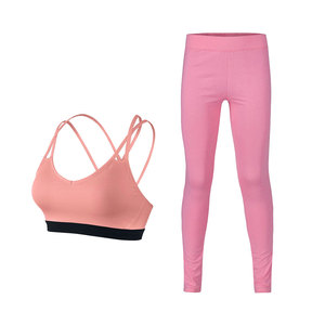 Custom Yoga Active Leggings <b>Bra</b> Set Women High Quality Plus Size Breathable Premium Quality OEM Women <b>Bra</b> And Legging Set - Product Image 4