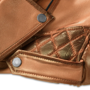 Chaqueta de Cuero Estilo Motero con Logotipo Personalizado, Precio al por Mayor, Chaquetas de Cuero a la Moda, Ropa Masculina de Tendencia, Chaqueta de Cuero Casual para Invierno - Product Image 5
