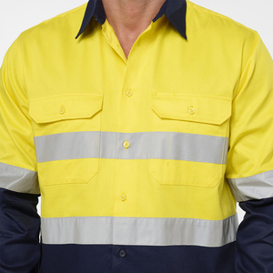 Chemise de travail haute visibilité, nouveau design, best-seller, pour ouvriers d'usine, vente directe d'usine, prix bas, vêtements de travail pour hommes - Product Image 3