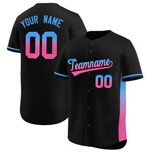 Seragam Baseball Kustom Grosir, Jersey Tim, Cetak Digital, Kerah Bulat, Unisex, Menyerap Keringat, Bernapas, Anti-Bakteri, Cepat Kering - Product Image 1