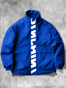 Proveedor de Sudaderas con Capucha Deportivas, Resistentes al Viento, de Secado Rápido y Cuello Alto, Personalizadas, de Nylon Térmico Acolchado Widebreabker - Product Image 4