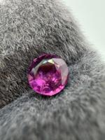 Zehra Gems Schmuck BS107 6MM Natürlicher Purpurrosa Saphir Brillantschliff 1,00 Karat Farbspiel Ceylon Loser Edelstein Facettiert für
