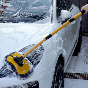 [3S] ACEPEED Gapless Car Wash <b>Brush</b> Aluminum Rod Auto Head Angle Chenille Material <b>Extendable</b> Car Wash <b>Brush</b> - Product Image 2