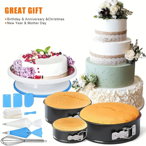 Juego de Decoración de Pasteles de 507 Piezas, Incluye 3 Macetas con Flores de Primavera y Herramientas Giratorias para Todo Tipo de Pasteles - Product Image 6
