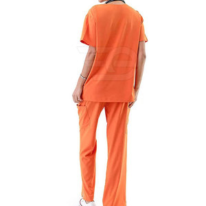 Nurse Hospital Scrubs Medical Uniform <b>Set</b> Breathable Soft Comfortable <b>Doctor</b> Clinic Workwear Top Pants - Product Image 2