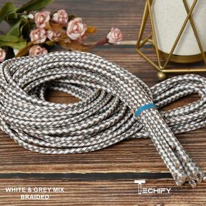 Cordons en cuir ronds élégants faits à la main pour la fabrication de bijoux 2mm 3mm 4mm beaux dessins pour fabriquer des composants - Product Image 6