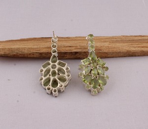 Natural Peridot 925 <b>Sterling</b> <b>Silver</b> <b>Dangle</b> <b>Earrings</b> August Birthstone Green Gemstone Drop <b>Earrings</b> High Quality Jewelry - Product Image 5