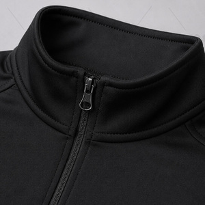 Veste softshell personnalisée à demi-zip, coupe-vent de qualité supérieure, pull d'extérieur respirant, vêtements décontractés et sportifs pour hommes - Product Image 2
