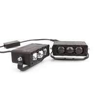 Feux de calandre LED Prilight 75W 30000LM 6000K 3000K à 3 lentilles, feux de calandre de voiture, feux de brouillard, feux auxiliaires extérieurs