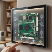 Placa Base Portworld RK3566 para Panel de Control de Hogar Inteligente, Sistema Operativo Android Linux, 2GB de RAM, 32GB EMMC, MIPI DSI, PoE, Pantalla Táctil