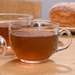 Juego de 2 Tazas de Té Redondas de Vidrio Transparente para Disfrutar de sus Bebidas Favoritas - Product Image 2