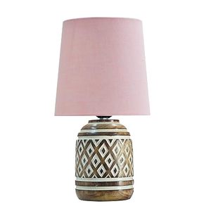 Pink Fabric <b>Lamp</b> <b>Shade</b> Decorative Table <b>Lamp</b> <b>Shade</b> <b>Cylinder</b> Fabric <b>Lamp</b> Cover for Bedroom Living Room - Product Image 3
