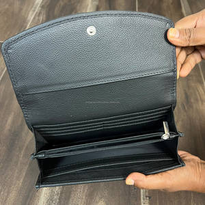 Pochette de soirée élégante pour femme en cuir véritable de vachette avec fourrure, porte-cartes et billets multifonction de haute qualité - Product Image 6